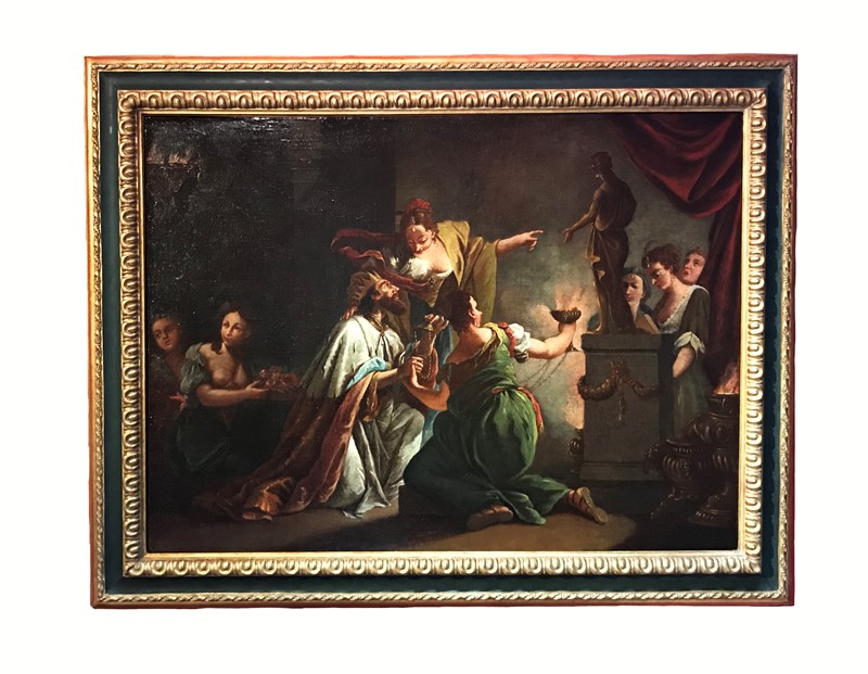 Venetian school. The idolatry of King Solomon.  - Auction ASIAN AND CONTINENTAL  [..]