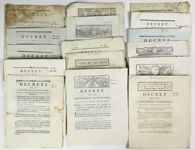French Revolution. Economy, finance, administration of national assets. 17 Pamphlets.  - Auction RARE BOOKS, PRINTS, MAPS AND DOCUMENTS. - Bado e Mart Auctions