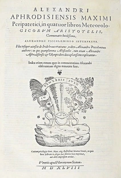 Astronomy. APHRODISIENSIS. Alexandri Aphrodisiensis Maximi Peripatetici.  - Auction  [..]