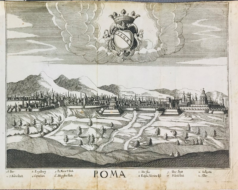 Rome. WAGNER. Roma.  - Auction RARE BOOKS, PRINTS, MAPS AND DOCUMENTS. - Bado e Mart Auctions