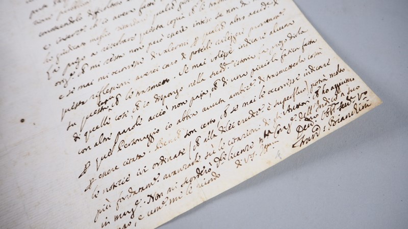 Autograph letter. BIANCHINI. Lettera autografa.  - Auction Books, Autographs, Prints  [..]