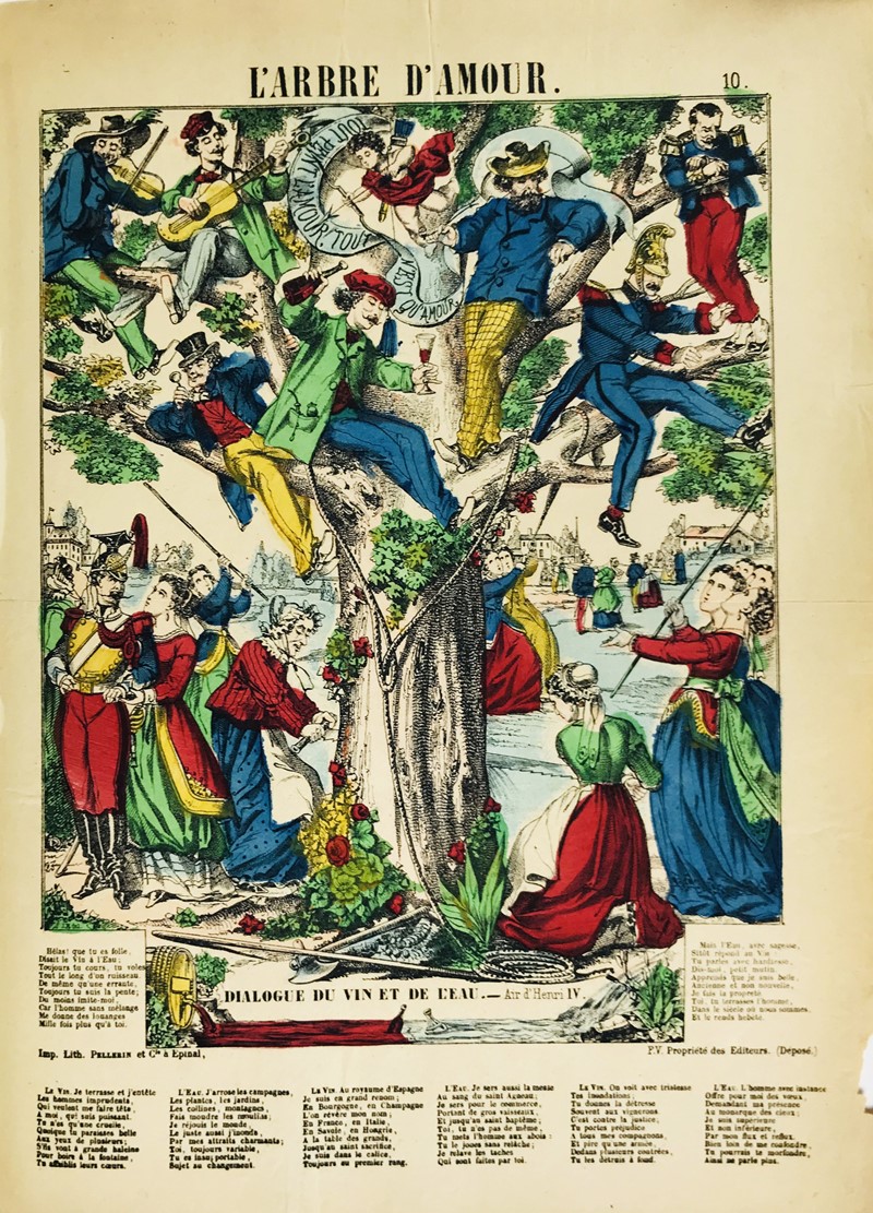 Epinal - Satire. L’arbre d’Amour.  - Auction Books, Autographs, Prints  [..]