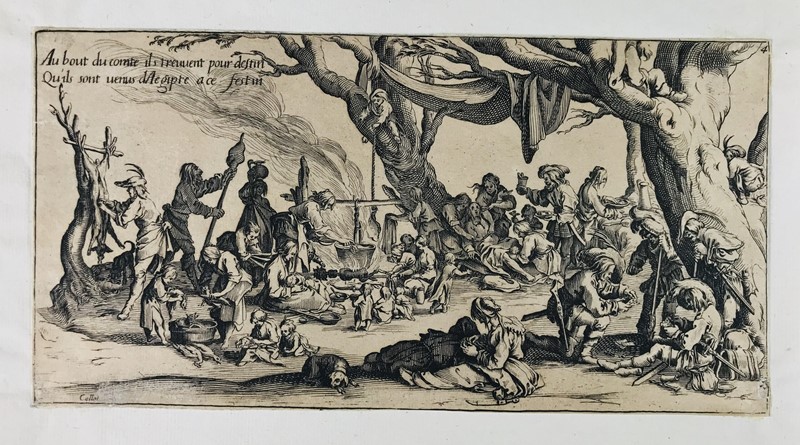 CALLOT. La halte des Bohemiens: les apprets du festin.  - Auction Books, Autographs,  [..]