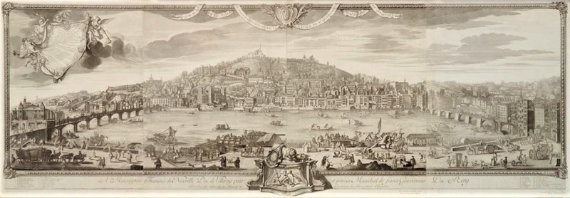 DE POILLY. Vue d’une partie de la Ville de Lyon.  - Auction Books, Autographs,  [..]