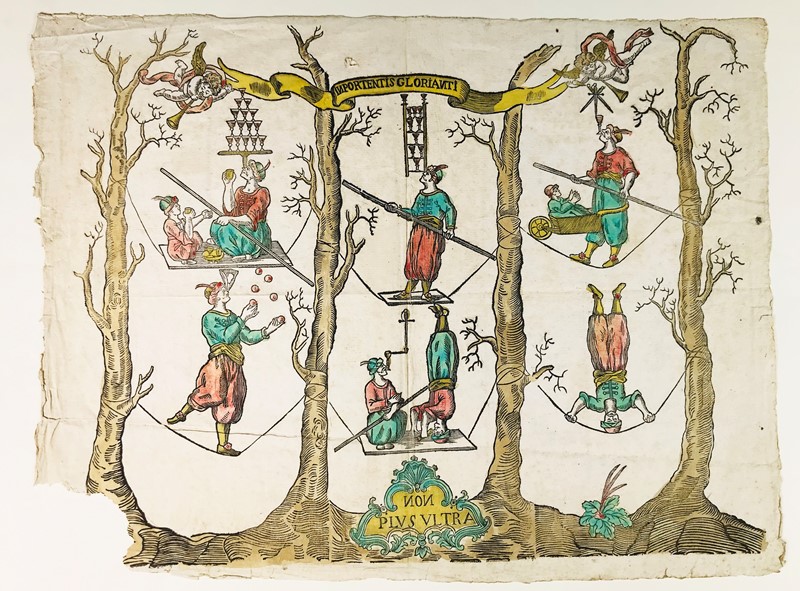 Circus Woodcut. Non Plus Ultra.  - Auction Books, Autographs, Prints and Documents  [..]