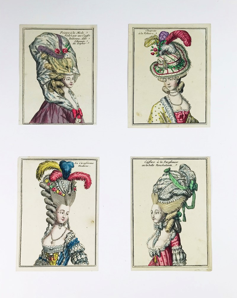 Elegant female hairstyles.  - Auction Books, Autographs, Prints and Documents -  [..]