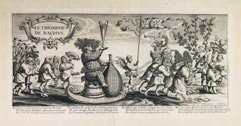 VAN LOCHOM. Le Triomphe de Bachus.  - Auction Books, Autographs, Prints and Documents  [..]