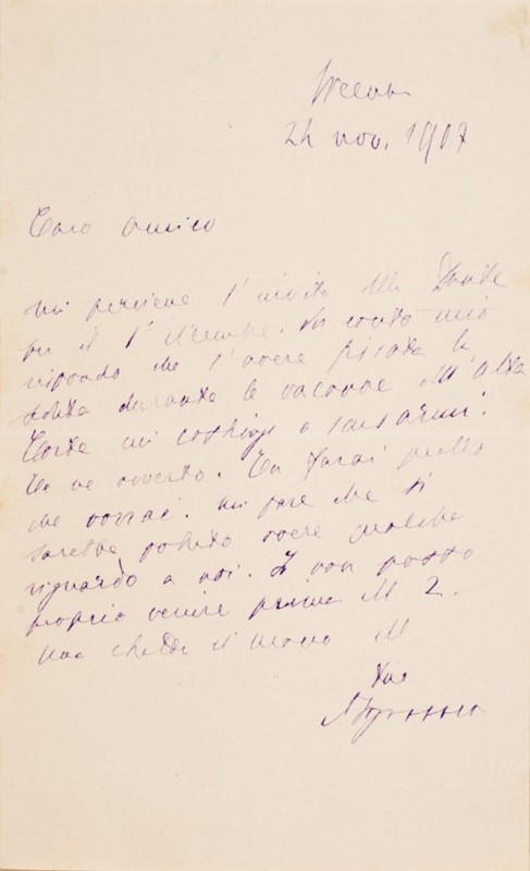 Autograph letter. FOGAZZARO.  - Auction Books, Autographs, Prints and Documents  [..]