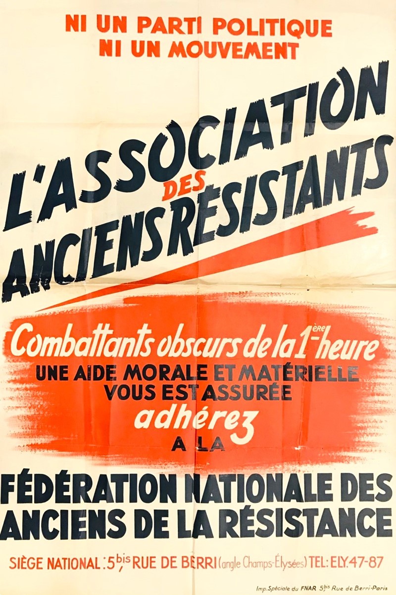 Federation Nationale des anciens de la Resistance. L’Association des anciens  [..]